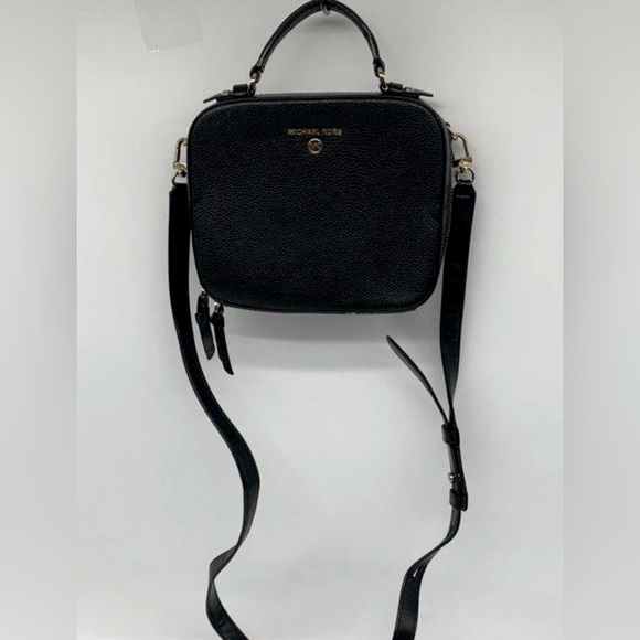 Michael Kors Black Crossbody Bag with Gold Accents - Picture 1 of 5